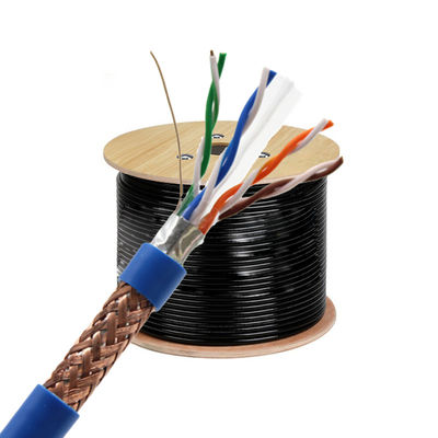 calidad  SFTP NETWORK CABLES CAT 6 CAT6 CAT6A CAT7 305M STP Cat6 FTP CPR LAN CABLE 23AWG COPPER 1000FT LSZH sftp ax fábrica